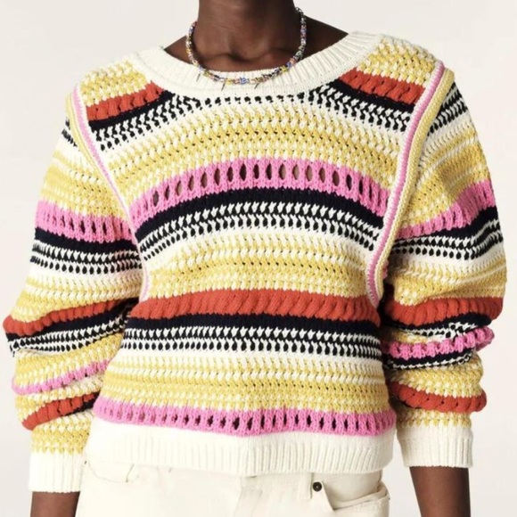 ba&sh Multicolor Striped Cardigan - Picture 7 of 15